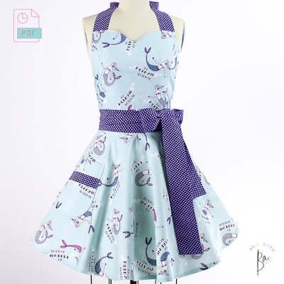 Full Retro Apron Sewing Pattern by Sew With BA
