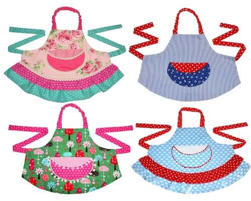 Girls Apron Sewing Pattern by My Childhood Treasures