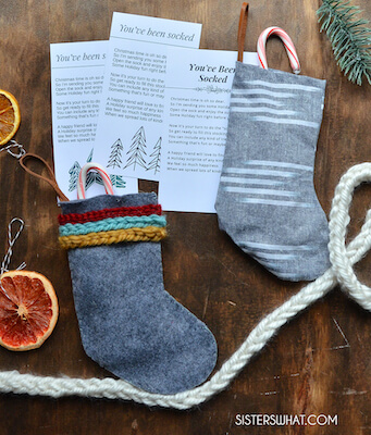 Mini Stockings Sewing Pattern by Sisters, What!