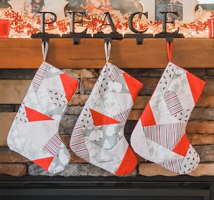 Quilted Christmas Stocking Pattern by Life Sew Savory