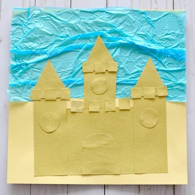 Sand Paper Sand Castle Craft by I Heart Crafty Things