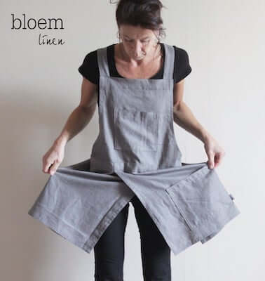 Split-Leg Potters Apron Sewing Pattern by Bloem Linen