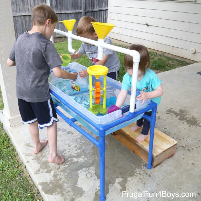 DIY Sand and Water Table by Frugal Fun for Boys and Girls