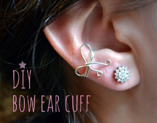 DIY Bow Ear Cuff från Styleoholic