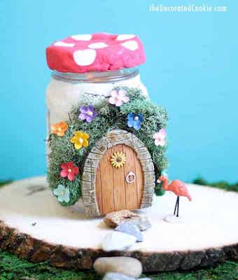 DIY Fairy House Idea by The Decorated Cookie