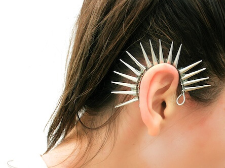 DIY Spiky Ear Cuff por estilo rodízio