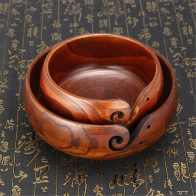 Handmade Jujube Wooden Yarn Bowl from RuralCarpenter
