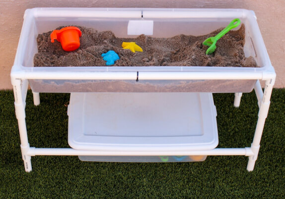 Large Sensory Table Sand table with storage from LovelyWildSunflowers