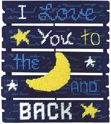 Love You To The Moon Pallet-ables Janlynn Plastic Canvas Kit