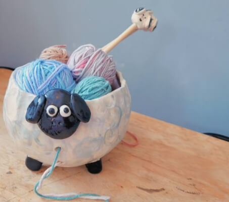 The Silly Sheep Yarn Bowl from HiTheretheShop