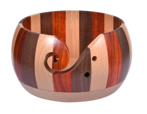 Wooden Yarn Bowl from CaptainYarn