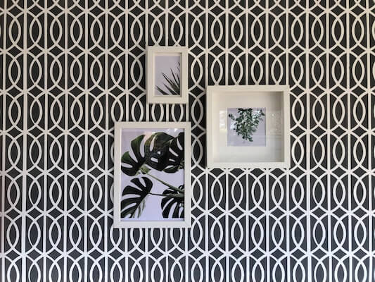 Art Deco Lattice Wall Stencil by Stenciled Up