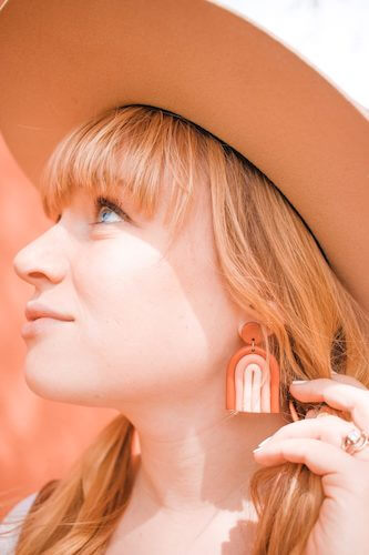 DIY Clay Rainbow Earrings by Mikyla Creates