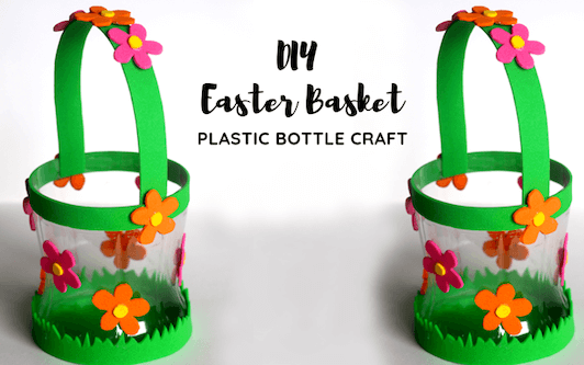 DIY Plastic Bottle Basket For Easter by The Little Crafties