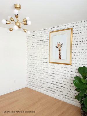 DIY Stamped Accent Wall by Remodelaholic