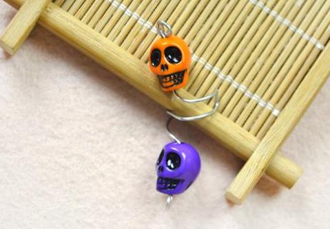 DIY Cuff Earrings With Skull Beads by Panda Hall Learning Center