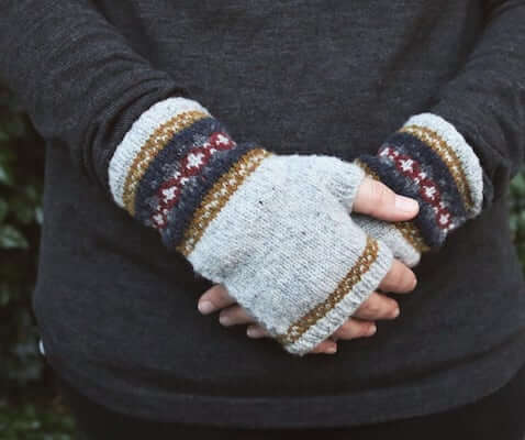 Endeavor Fingerless Gloves Knitting Pattern by Dogwood Knits By Vicky
