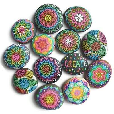 How To Paint Mandalas On Rocks by Color Made Happy