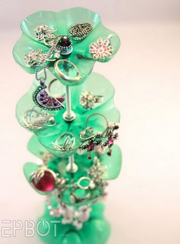 Jewelry Stand Out Of Plastic Bottles  by Epbot