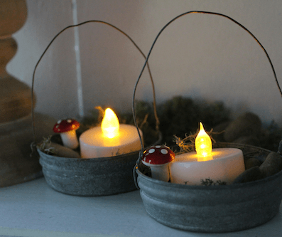 Mason Jar Lid Fairy Lights by Stock Piling Moms