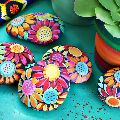 Painted Inspiration Stones by Mark Montano