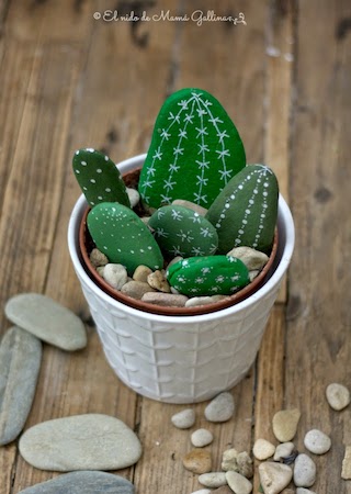 Painted Rock Cactus by El Nido