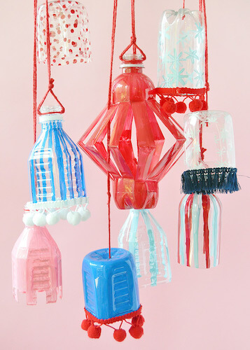 Recyclable Plastic Bottle Lanterns by Handmade Charlotte