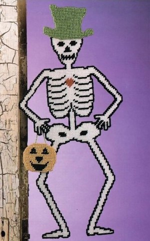 Skeleton Plastic Canvas Pattern by Fairy Penguin Crafts