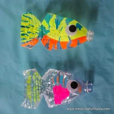 Water Bottle Fish Craft by Meaningful Mama