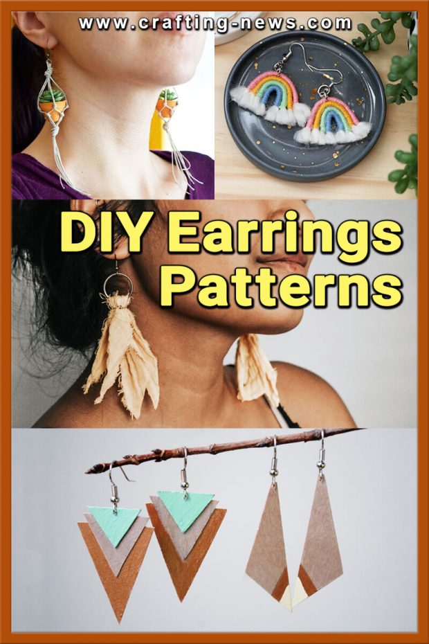 DIY Marbled Earrings