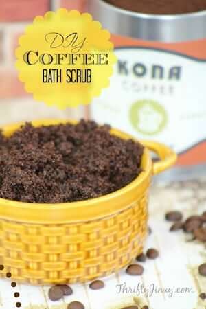 DIY Coffee Bath Scrub Recipe by Thrifty Jinxy