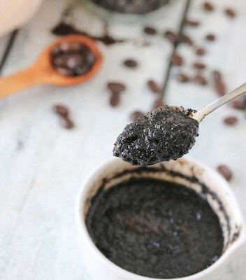 DIY Coffee Ground Scrub for Face by Up & Alive