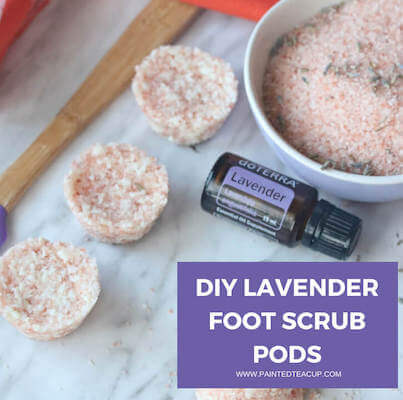 DIY Lavender Foot Scrub Pods by Painted Teacup