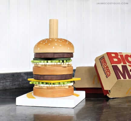DIY Stacking Big Mac Toy by Jaime Costiglio