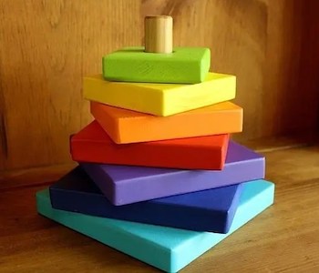 DIY Wooden Block Stacker by Bamboo Family Mag