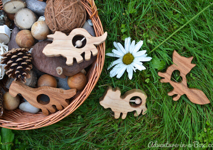 DIY Wooden Teethers by Adventure In A Box