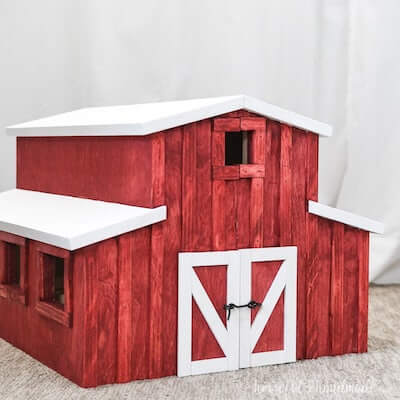 DIY Wooden Toy Barn by Houseful Of Handmade
