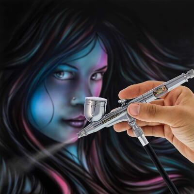 Master Airbrush Master Performance G233 Pro Set with 3 Nozzle Sets is a nice beginner-friendly tool