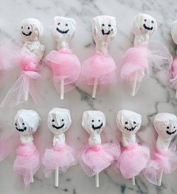 Ballerina Ghost Lollipops by COVET By Tricia