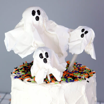 Chocolate Lollipop Ghosts de The Cake Blog