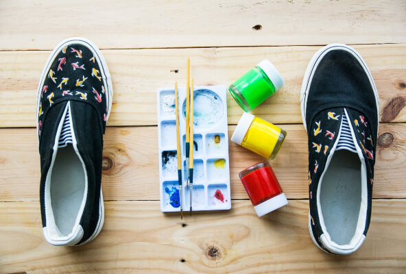 diy shoe painting ideas