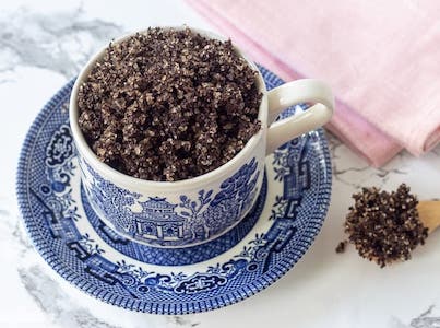 Exfoliating DIY Coffee Body Scrub by Atta Girl Says