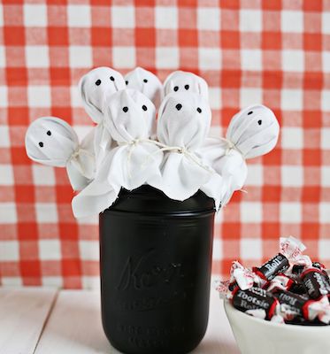 Ghost Lollipop Bouquet by A Beautiful Mess