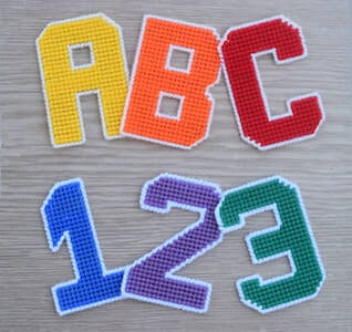 Plastic Canvas Alphabet And Numbers Pattern by Craft A Happy Home