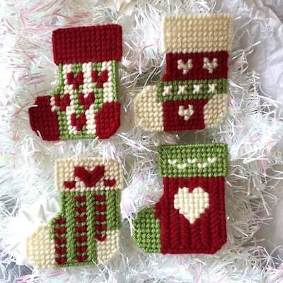 Plastic Canvas Christmas Stockings Pattern by Ready Set Sew By Evie