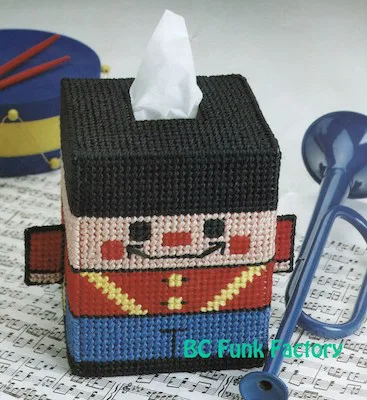 33 Plastic Canvas Patterns 19 Plastic Canvas Nutcracker Tissue Box Pattern by BC Funk Factory