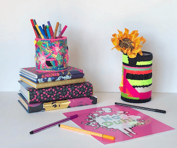 Plastic Canvas Pencil Holder Pattern by Lost Mom