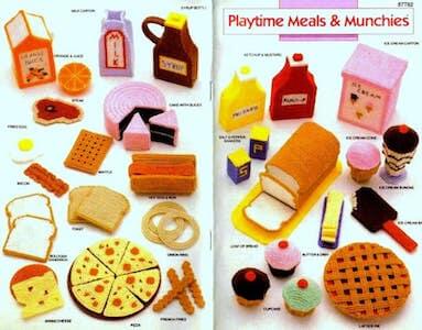 Plastic Canvas Toy Food Pattern by Toys Were Us Patterns