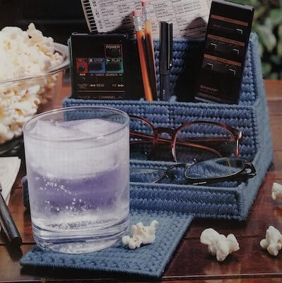 TV Watcher's Catchall Plastic Canvas Pattern by Raindrops And Memories