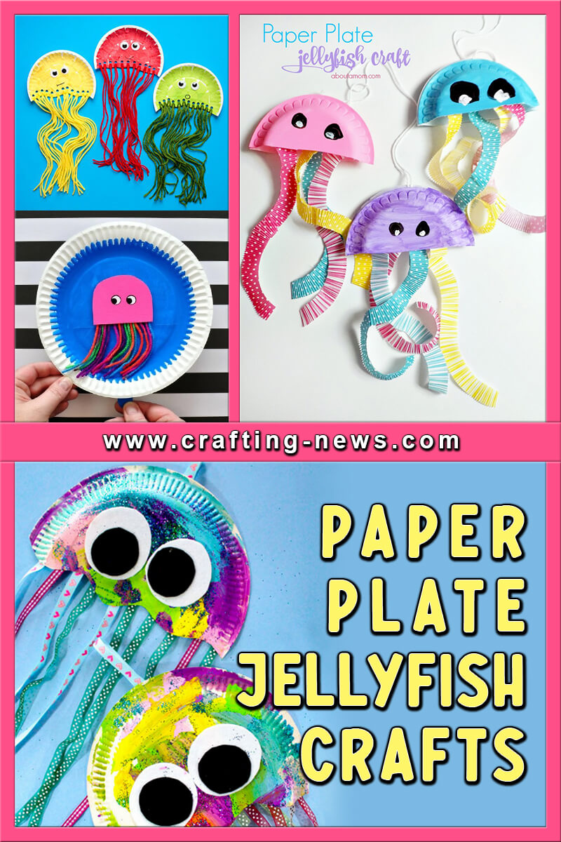 Paper Plate Jellyfish Crafts